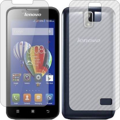 MOBART Front and Back Screen Guard for LENOVO A328 (Front Matte Finish & Back 3d Carbon Fiber)