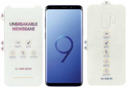 ELEF Front and Back Screen Guard for Samsung Galaxy S9 Matte Finish Unbreakable Membrane Front Back Screen Guard