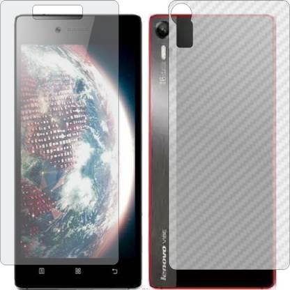 Mobling Front and Back Screen Guard for LENOVO VIBE SHOT (Front 9H Hardness Matte & Carbon Fiber Skin for Back)