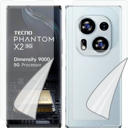 Mobling Front and Back Screen Guard for TECNO PHANTOM X2 (Edge To Edge Full Coverage)