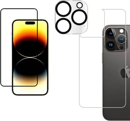 Tech Konnect Front and Back Screen Guard for iPhone 14 Pro, Front Back Screen Protector with Transparent Camera Glass For iPhone 14 Pro