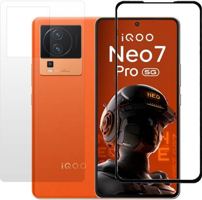 HOBBYTRONICS Front and Back Screen Guard for iQOO Neo 7 Pro 5G, iQOO Neo 7 Pro