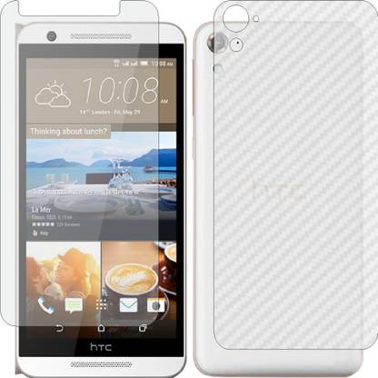 ZINGTEL Front and Back Screen Guard for HTC ONE E9S (Front Matte Finish & Back 3d Carbon Fiber)
