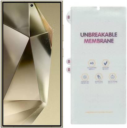 ONCRAVES Impossible Screen Guard for Samsung Galaxy S24 Ultra | Fingerprint Sensor Working |Unbreakable Membrane