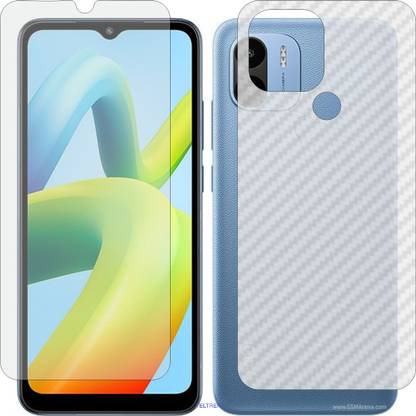 TELTREK Front and Back Screen Guard for XIAOMI POCO C50 MZB0D3DIN (Front Matte Finish & Back 3d Carbon Fiber)