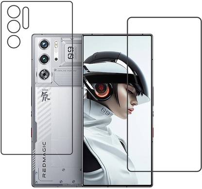 DVMART Front and Back Screen Guard for 9H ZTE nubia Red Magic 9 Pro Plus