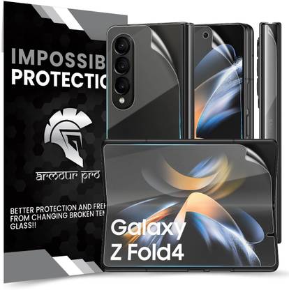 ArmourPro Front and Back Screen Guard for Samsung Galaxy Z Fold4 5G, Samsung Z Fold 4 5G, 4 Layer Unbreakable Membrane for Front, Back and Side Film