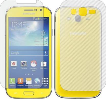 MOBART Front and Back Screen Guard for SAMSUNG GALAXY GRAND NEO GT I9060 (Front Matte Finish & Back 3d Carbon Fiber)