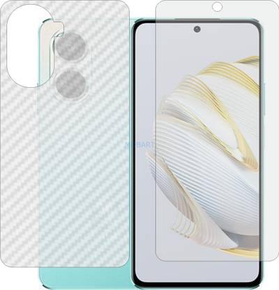 MOBART Front and Back Screen Guard for HUAWEI NOVA 10 SE (Front Matte Finish & Back 3d Carbon Fiber)