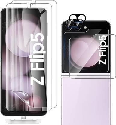 CASELIA Front and Back Screen Guard for Samsung Galaxy Z Flip 5 Camera Lens Protector, 2 Sets 6 Pack