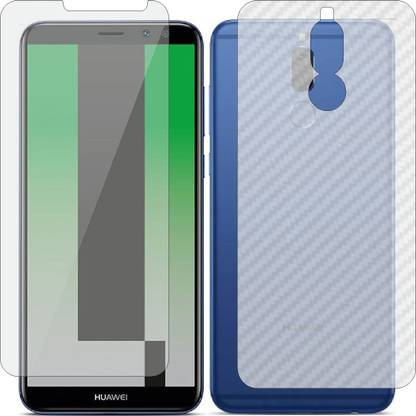 Mobling Front and Back Screen Guard for HUAWEI MATE 10 LITE (Front 9H Hardness Matte & Carbon Fiber Skin for Back)