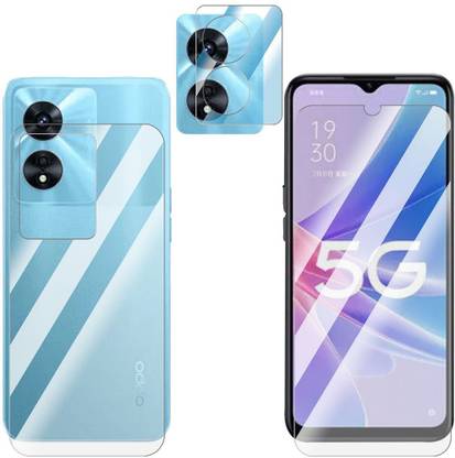 Enlinea Front and Back Screen Guard for OPPO A97 5G Front+Back+Camera (Glossy)
