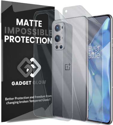 Gadget Glow Front and Back Screen Guard for OnePlus 9 Pro 5G, One Plus 9 Pro 5G, 1+ 9 Pro 5G, OnePlus 9 Pro, ( Not a Tempered Glass, it’s a Nano Fiber Unbreakable Membrane)
