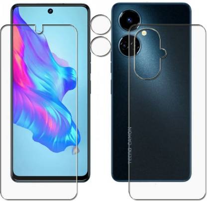 domchi Front and Back Screen Guard for A8-Tecno Camon 19 Pro-FB+LENS