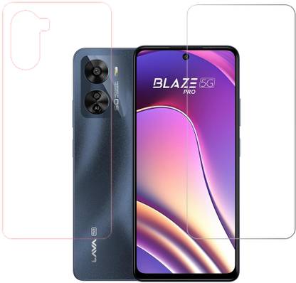 SPRITZEN Front and Back Screen Guard for Lava Blaze Pro 5G