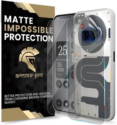 ArmourPro Front and Back Screen Guard for Nothing Phone (2A) 5G, Nothing Phone 2A, Nothing Phone (2A) 5G Special Edition, Nothing 2A Special Edition, Nothing 2A 5G