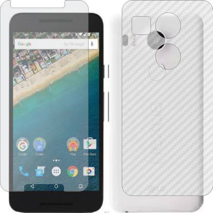 Mobling Front and Back Screen Guard for LG GOOGLE NEXUS 5X (Front 9H Hardness Matte & Carbon Fiber Skin for Back)