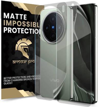 ArmourPro Front and Back Screen Guard for Vivo X200 5G, Vivo X200, Unbreakable Nano Fiber Membrane with Easy Installation