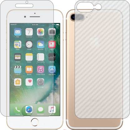 Mobling Front and Back Screen Guard for APPLE IPHONE 7S PLUS (Front 9H Hardness Matte & Carbon Fiber Skin for Back)