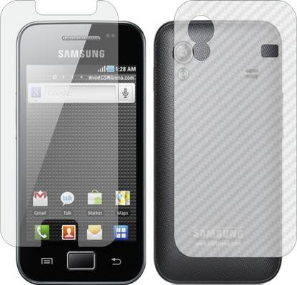 ZINGTEL Front and Back Screen Guard for SAMSUNG ACE S5830I (Front Matte Finish & Back 3d Carbon Fiber)