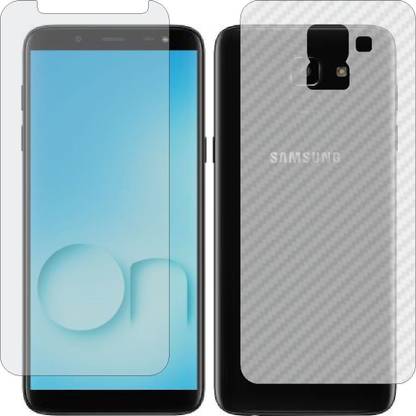 ZINGTEL Front and Back Screen Guard for SAMSUNG J600GF GALAXY ON6 (Front Matte Finish & Back 3d Carbon Fiber)