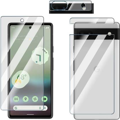 FCS Front and Back Screen Guard for Google Pixel 6A 5G Front+Back+Camera (Glossy)