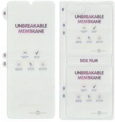 Nik's World Front and Back Screen Guard for Samsung Galaxy Z Flip 7 5G Matte Protective Unbreakable Membrane TPU Screen Protector - 3 Parts