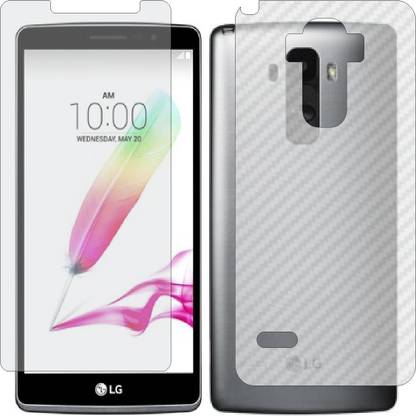 ZINGTEL Front and Back Screen Guard for LG G4 STYLUS (Front Matte Finish & Back 3d Carbon Fiber)