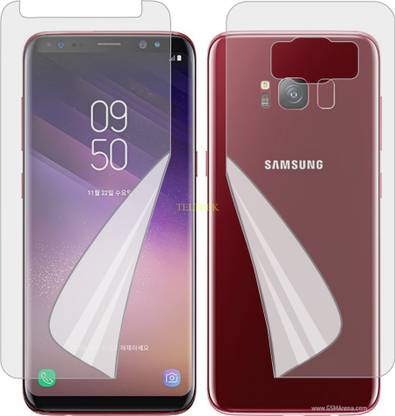 TELTREK Front and Back Screen Guard for SAMSUNG S8 (Edge To Edge TPU Covers Curved Edges)