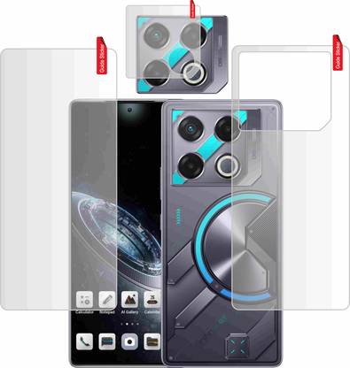 skrechtech Front and Back Screen Guard for Infinix GT 20 Pro 5G, GT 20 Pro 5G, {Camera lens}