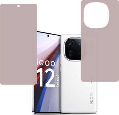 KARTRAY Front and Back Screen Guard for iQOO 12 5G, Matt