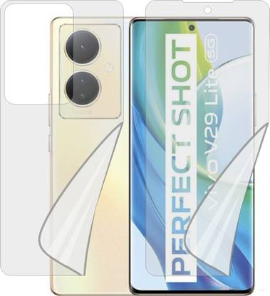 MOBART Front and Back Tempered Glass for VIVO V29 LITE V2244 (Edge To Edge TPU Full Coverage)