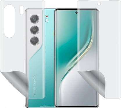 TELTREK Front and Back Screen Guard for Tecno Camon 40 Pro (Edge to Edge Full Screen Protector)