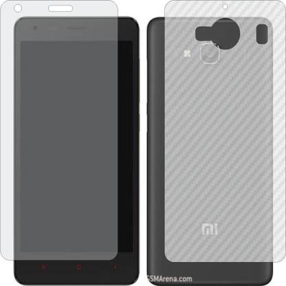 ZINGTEL Front and Back Screen Guard for REDMI 2 PRIME (Front Matte Finish & Back 3d Carbon Fiber)