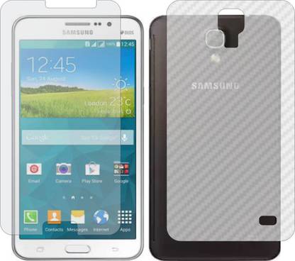 ZINGTEL Front and Back Screen Guard for SAMSUNG G750H MEGA2 (Front Matte Finish & Back 3d Carbon Fiber)