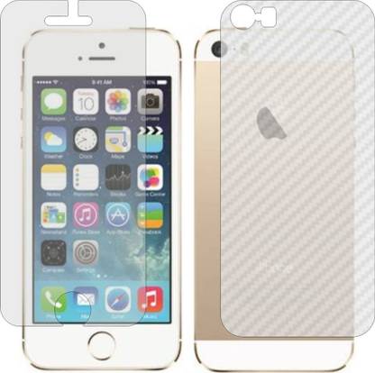Mobling Front and Back Screen Guard for IPHONE 5S (Front 9H Hardness Matte & Carbon Fiber Skin for Back)