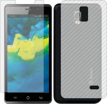 MOBART Front and Back Screen Guard for LYF WATER 10 LS 5020 (Front Matte Finish & Back 3d Carbon Fiber)