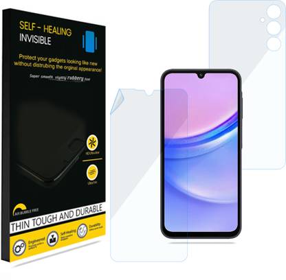 KUBERAN Front and Back Screen Guard for Samsung Galaxy A15