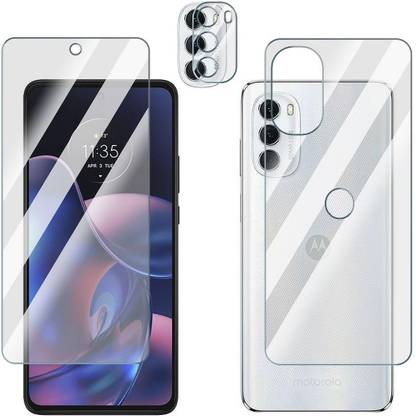 Enlinea Front and Back Screen Guard for Motorola Moto G82 Front+Back+Camera (Glossy)