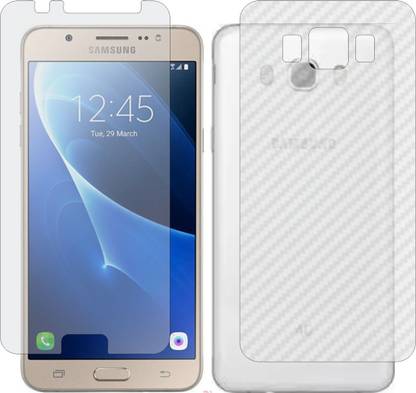 Mobling Front and Back Screen Guard for SAMSUNG GALAXY J7 2016 S BIKE (Front 9H Hardness Matte & Carbon Fiber Skin for Back)