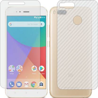 MOBART Front and Back Screen Guard for XIAOMI MI A1 (Front Matte Finish & Back 3d Carbon Fiber)