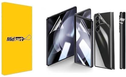 Midkart Front and Back Screen Guard for Samsung Galaxy Z Fold 5 for Front, Back, Fold Display & Hinge Protection Self Healing Hydro-Gel Screen Protector