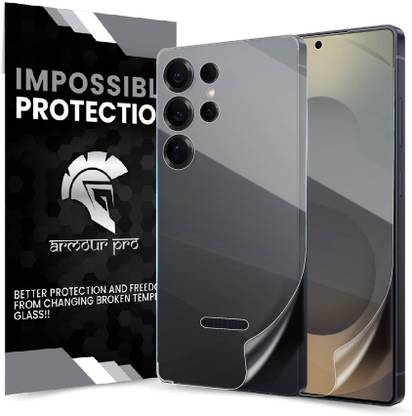 ArmourPro Front and Back Screen Guard for Samsung Galaxy S25 Ultra 5G, Samsung S25 Ultra 5G, Samsung S25 Ultra, 4 Layer Unbreakable Membrane with Easy Installation