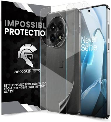 ArmourPro Front and Back Screen Guard for OnePlus 13 5G, One Plus 13, 1+ 13 5G, Unbreakable Nano Fiber Membrane with Easy Installation