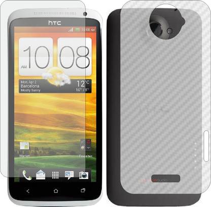 MOBART Front and Back Screen Guard for HTC ONE X PLUS (Front Matte Finish & Back 3d Carbon Fiber)