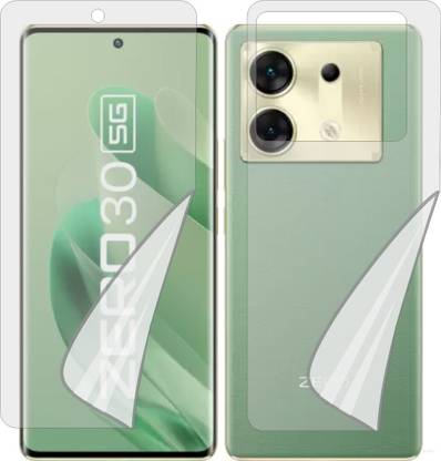 MOBART Front and Back Tempered Glass for INFINIX X6731 (Edge To Edge TPU Full Coverage)