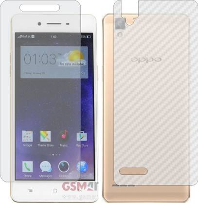 ZINGTEL Front and Back Screen Guard for OPPO F1 SELFIE (Front Matte Finish & Back 3d Carbon Fiber)