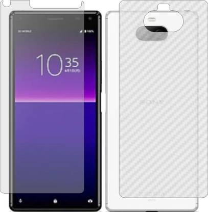 ZINGTEL Front and Back Screen Guard for SONY XPERIA 8 (Front Matte Finish & Back 3d Carbon Fiber)