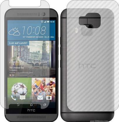 Mobling Front and Back Screen Guard for HTC ONE M9 (Front 9H Hardness Matte & Carbon Fiber Skin for Back)