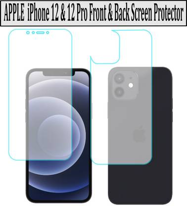 Tcknck Guards Front and Back Screen Guard for Apple iPhone 12 (.1.091)